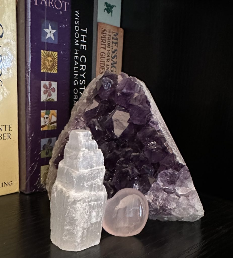 Selenite, Rose Quartz, Amethyst